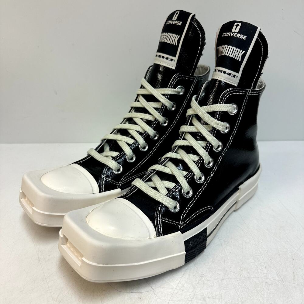 WORN ONCE Rick Owens DRKSHDW x Converse Turbodark Chuck 70 Hi Black 4 M 6 W